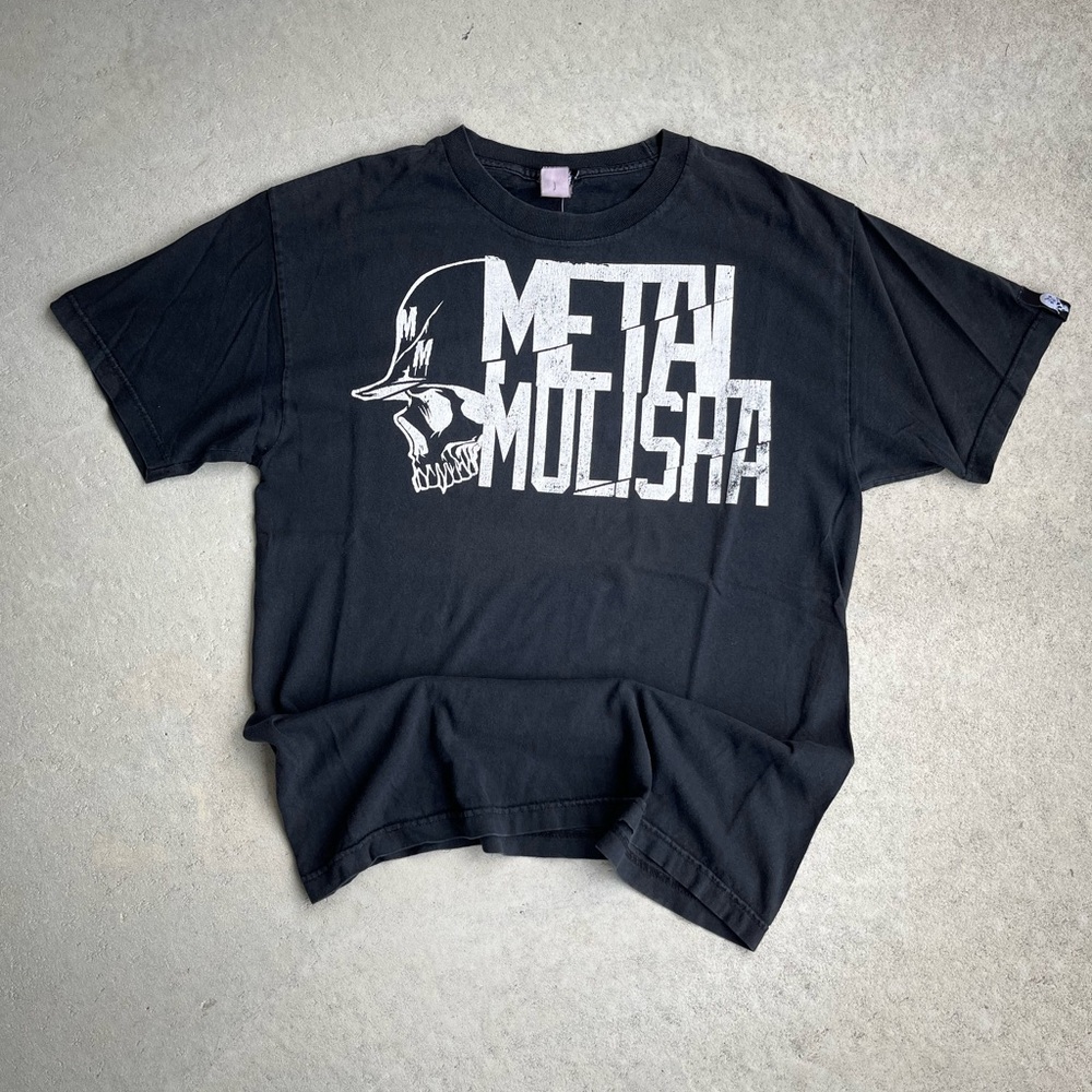 Metal Mulisha Charcoal Tee with Skull Design